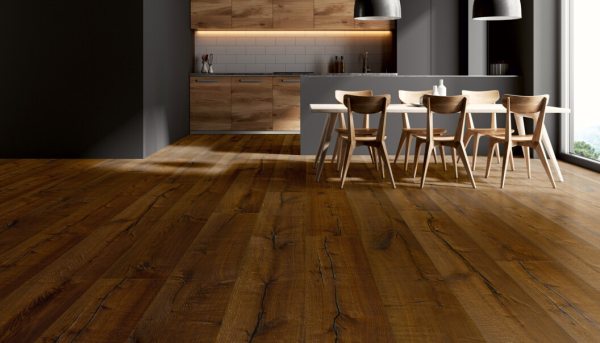 T&W - Boston - Eiche Xxl Rustikal tief gebürstet dunkel geräuchert geölt - 2,93m²/VPE - 50LHÖXXL15 EI75