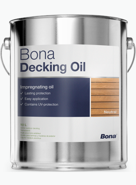 Top Schutz von Holzoberflächen Bona - Decking Oil Neutral, 10l