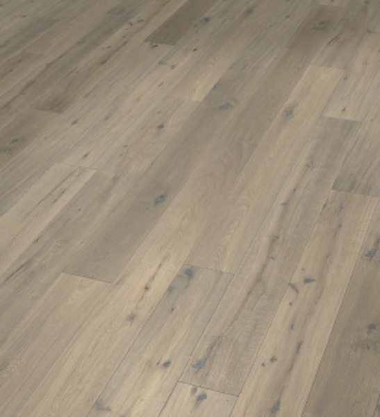 T&W - Boston gealtert- Eiche astig, handgehobelt, geräuchert, weißgeölt - 2,81m²/VPE - 52LHGCLS15 EI55